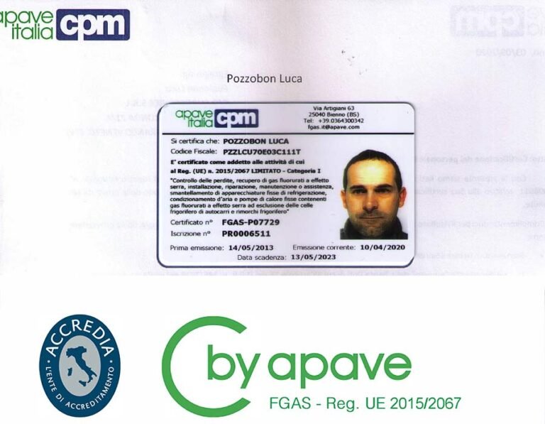 certificazioni fgas